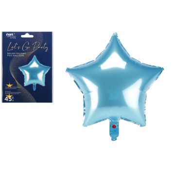 LGP Balon foliowy STAR 22144 light blue
