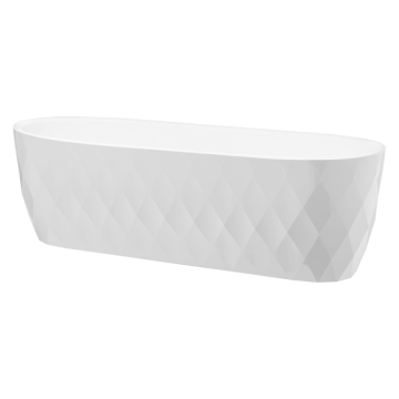 Osłonka owalna KARO 47cm 29382 biały