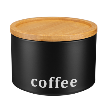 Pojemnik metalowy SILVANO CZARNY 29695 coffee