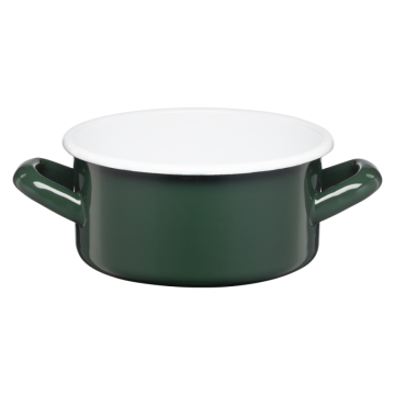 Rondel emaliowany gładki GORDON 14cm/1l 02060 zielony