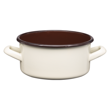 Rondel emaliowany gładki GORDON 16cm/1,5l 02091 krem