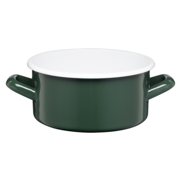 Rondel emaliowany gładki GORDON 16cm/1,5l 02091 zielony
