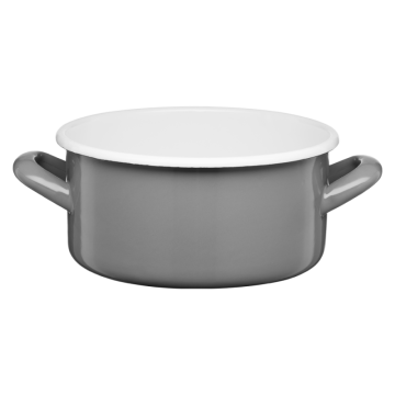 Rondel emaliowany gładki GORDON 18cm/2l 02121 szary
