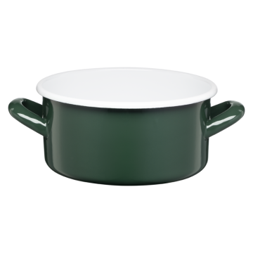 Rondel emaliowany gładki GORDON 18cm/2l 02121 zielony