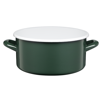 Rondel emaliowany gładki GORDON 22cm/4l 02183 zielony