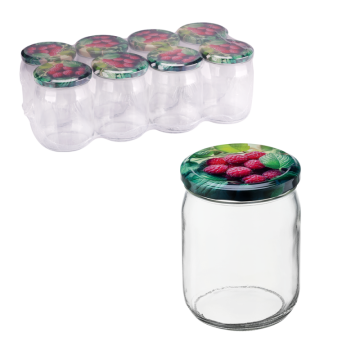 Słoik 540ml + zakrętka 50887 8 sztuk