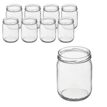 Słoik 540ml prosty 50795 8 sztuk