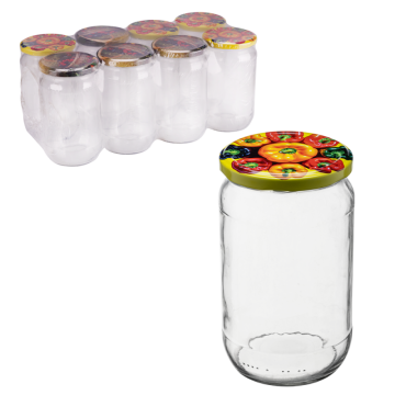 Słoik 720ml + zakrętka 50870 8 sztuk