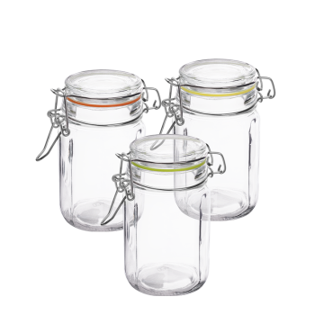 Słoik z klipsem metalowym EDO 260ml 35570 (display 12 sztuk)
