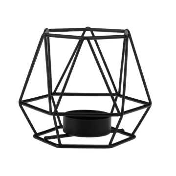 Świecznik metalowy geometryczny 9 cm, 32110