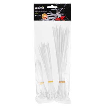 Opaski zaciskowe HOBBY 25cm 80 sztuk 13004 biały
