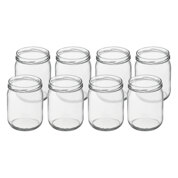 Słoik 540ml prosty 50795 8 sztuk