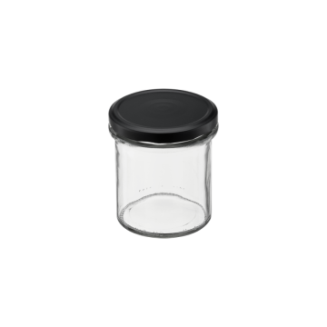 Słoik 350ml prosty + zakrętka 51020 8 sztuk *