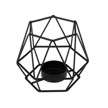 Świecznik metalowy geometryczny 9 cm, 32110